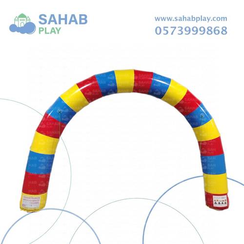 ايجار بوابة هوائية قوس ملوّنة (أحمر - أصفر - أزرق) 6×4 للفعاليات في الدمام 