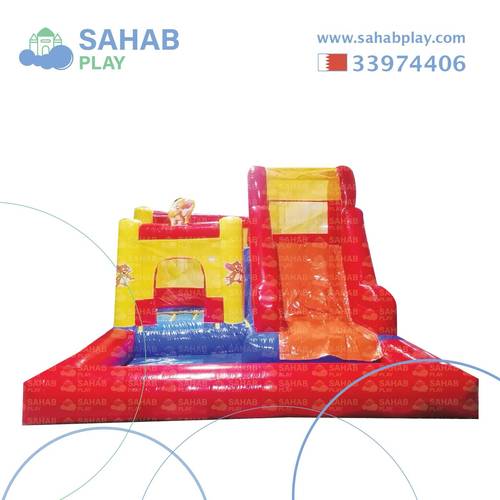 إيجار زحليقة مع نطيطة وحوض بتصميم شخصية جيري 4.50×4×3 متر مائي أو جاف في البحرين