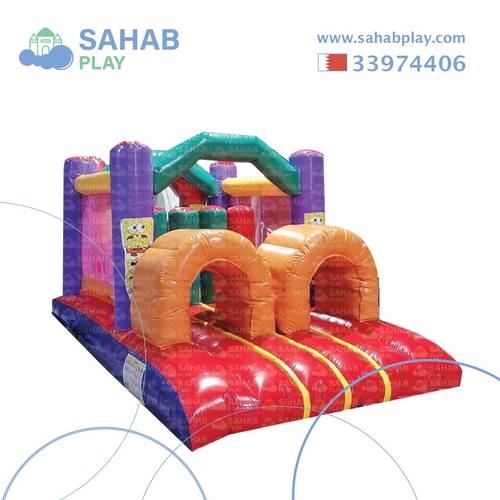 إيجار مدينة هوائية نقازية مع زحليقة سبونج بوب 5.70×2.50×2.10 متر في البحرين