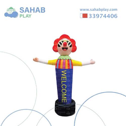 إيجار الرجل الضاحك الدعائي والترحيبي ارتفاع 2.50 متر في البحرين