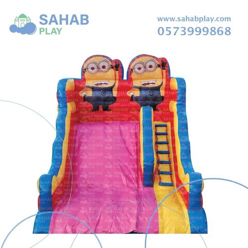 إيجار زحليقة هوائية مينيونز 5 × 4.50 × 4.50 متر في الدمام 