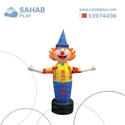 إيجار مهرج القبعة الزرقاء الدعائي والترحيبي ارتفاع 2.50 متر في البحرين