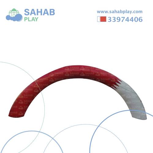 إيجار بوابة هوائية دعائية علم البحرين عرض 8 متر ارتفاع 4.50 متر في البحرين