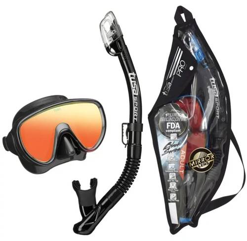 كومبو نضارة غوص +سنوركل دراي  Mask & Snorkel Set(tusa)