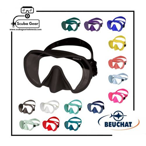 Mask-Beuchat Maxlux (S) نظارة غوص بوشات سيلكون