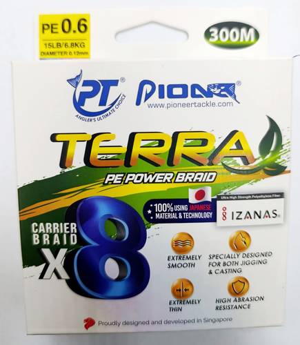 BRAID PIONER TERRA 8X 300M 