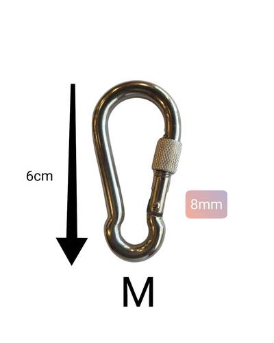 كليب ستيل ابو صامولة (Clip Steel W/Lock (M) 6mm )