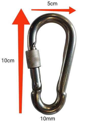 كليب ستيل ابو صاموله (Steel Clip W/ Lock 10mm)