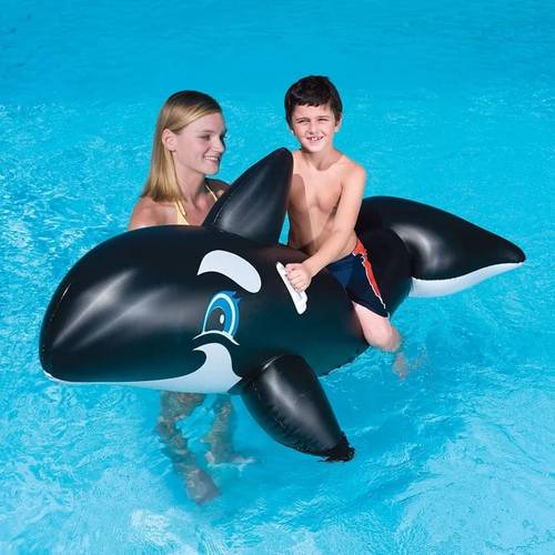 Inflatable Floating Whale Rider 145cm العاب مائية نفخ دلفين