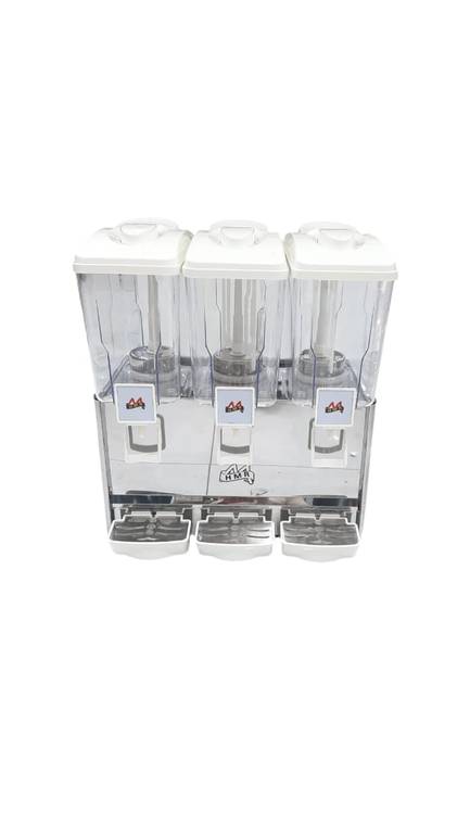 ماكينة عصير 3 حوض دوار ابيض LSJ15*3