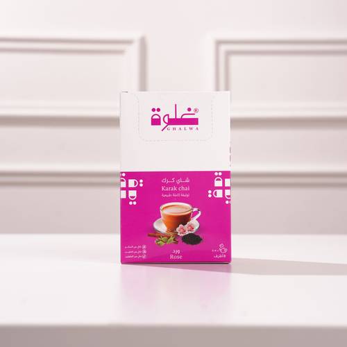 شاي كرك بالورد