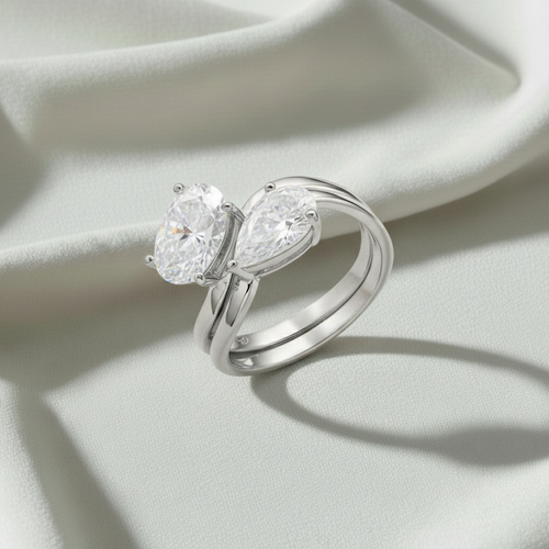 خاتم توأم الخنصر Pinky Ring فضة عيار 925