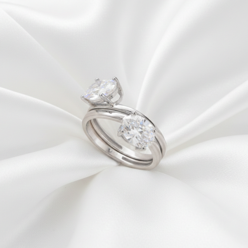 توينز النور فضة Pinky Ring عيار 925