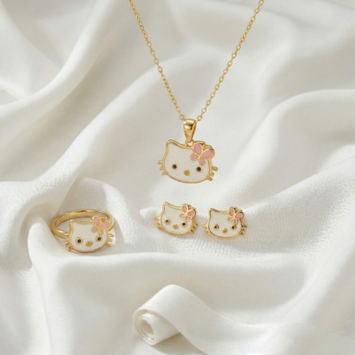 Hello Kitty VI set - 925 sterling silver
