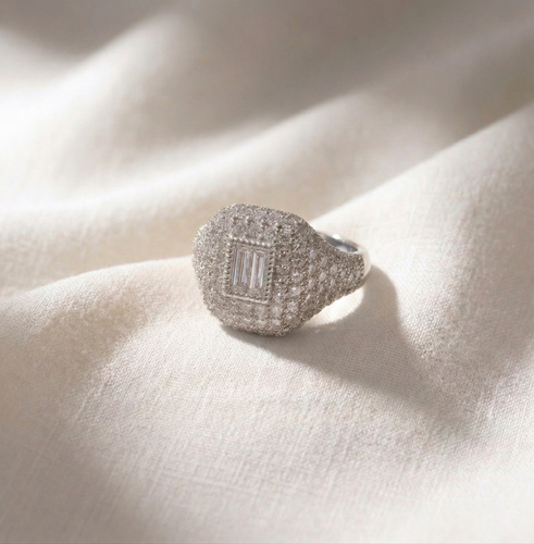 خاتم الأميرة كلاسيك Pinky Ring فضة عيار 925