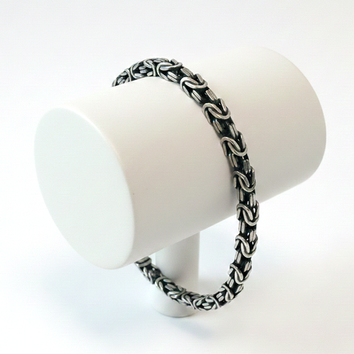 اسورة الدرع البيزنطي Oxidized فضة ايطالية