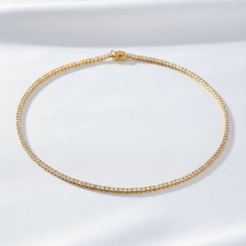 عقد تنس كلاسيك 2.5mm فضة عيار 925