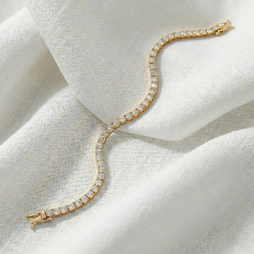 اسورة تنس 3.25 mm كلاسيك فضة عيار 925
