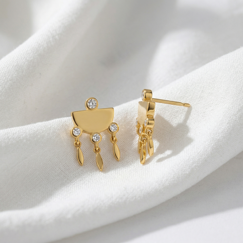 Shine Like a Star Necklace - MER’S Silver 24K Gold-Plated