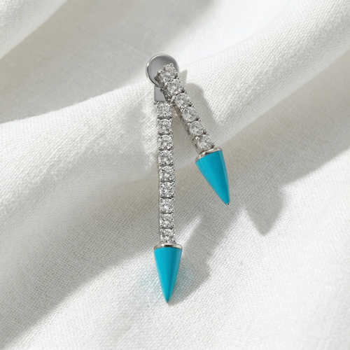 The Tempest MER'S Earrings - Silver 24K Gold Plated 