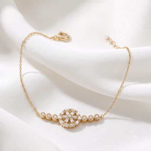اسورة Diamond Halo فضة عيار 925