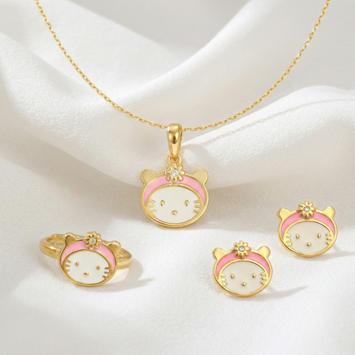 Hello Kitty III set - 925 sterling silver