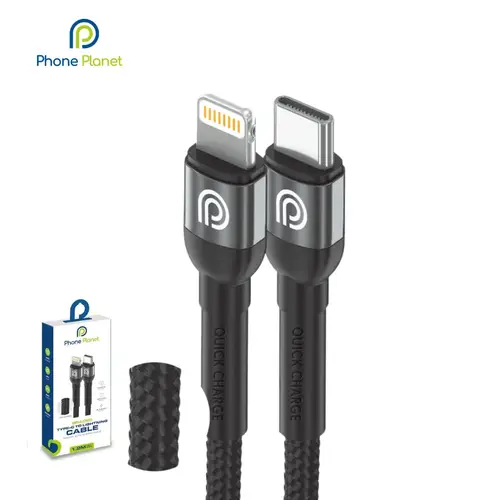  كابل  Type-C إلى Lightning، قدرة 15V/2A (30W)، طول 1.2م / 2م