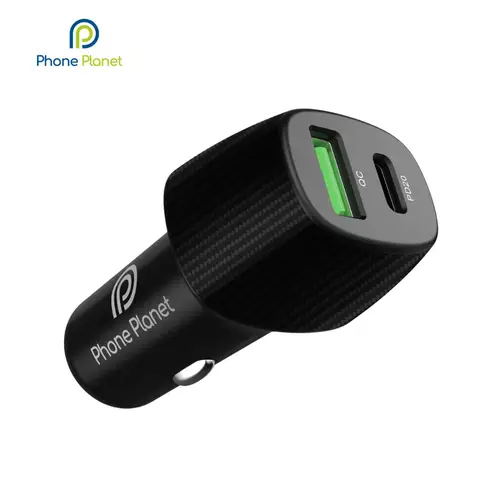 شاحن سيارة 38 واط بمنفذ USB وType-C، يدعم PD & QC 3.0 بمدخل مزدوج