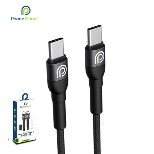  كابل Type-C إلى Type-C، قدرة 20V/3A (60W)، طول 1.2م / 2م