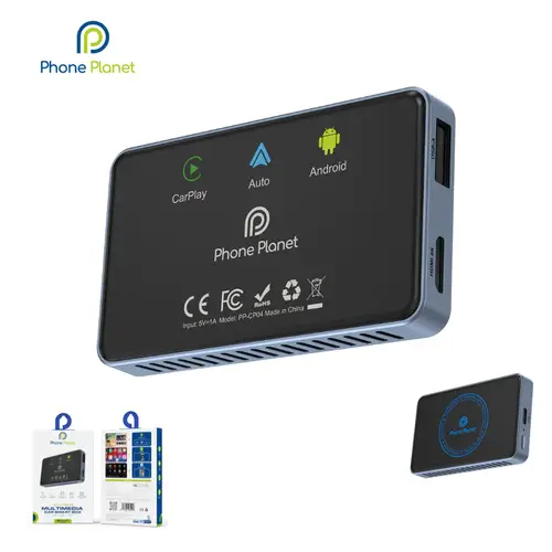 صندوق ذكي متعدد الوسائط 4 في 1 للسيارة (يدعم CarPlay، Android Auto، HDMI، عرض الشاشة)