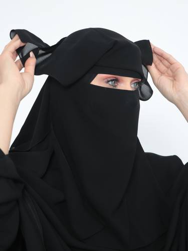 نقاب  طبقتين
