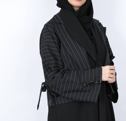 عباية سوداء خامة الكريب