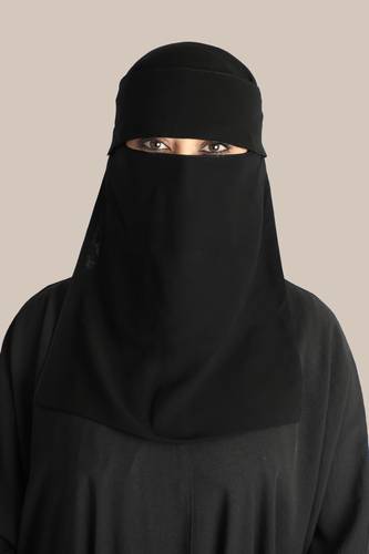 نقاب طويل مغاط ربط عريض