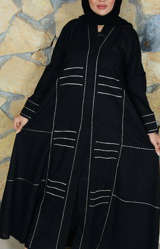 عباية بخامة الكلاسيك الاسود