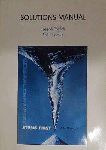 SOLUTIONS MANUAL GENERAL CHEMISTRY ATOMS FIRST