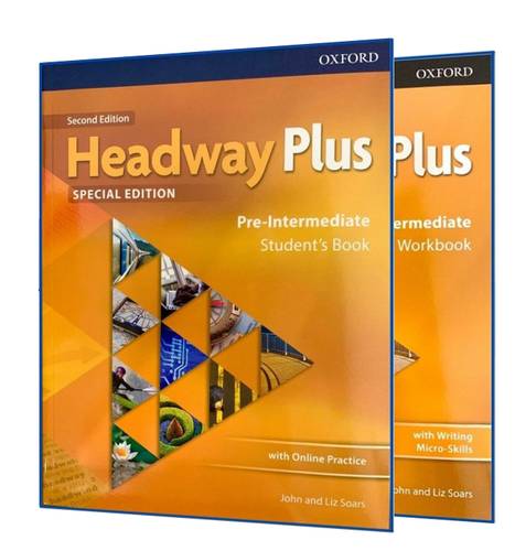 NEW HEADWAY PLUS - PRE - INTERMEDIATE - STUTEND/WORKBOOK - SPECIAL ED 1/2