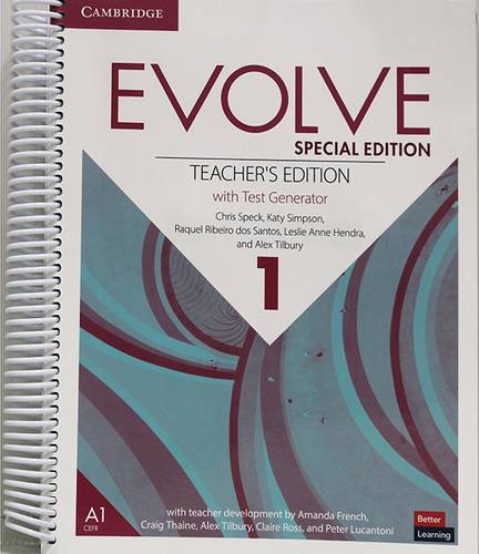 Evolve Special Edition Level 1 Teacher’s Edition with Test Generator