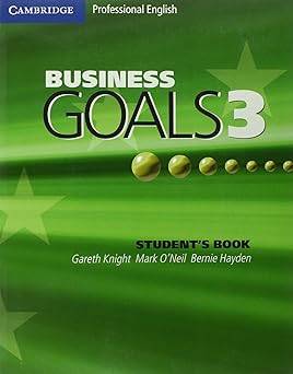  BUSNESS GOALS --3 WORK/ STUDENTSBOOK+1CD  1/2