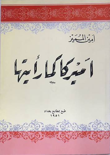 اميركا كما رأيتها ( غلاف ) شاموا