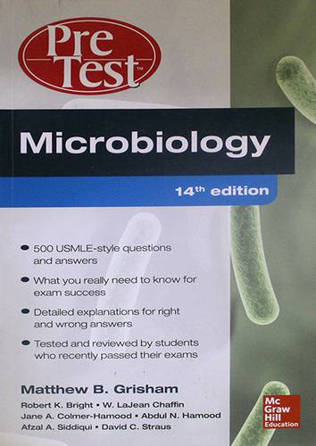 PRE - TEST - MICROBIOLOGY -- 14TH EDITION - 500USMLE STYLE
