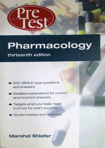 PRE-TEST PHARMACOLOGY - 13TH EDITION-500USMLE STYLE