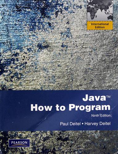 JAVA HOW TO PROGRAM NINTH EDITION