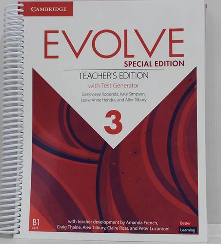 Evolve Special Edition Level 3 Teacher’s Edition with Test Generator