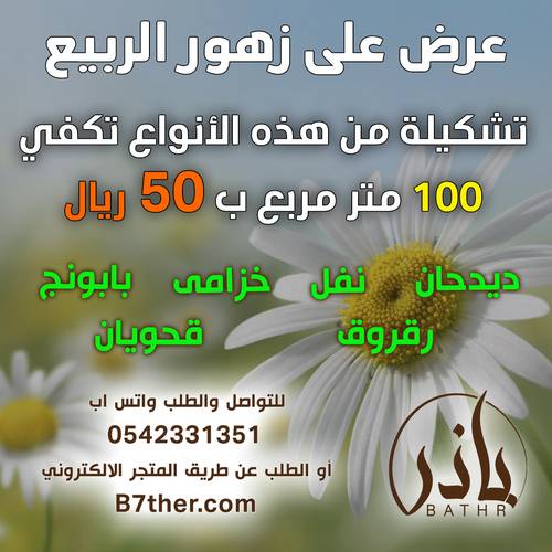 تشكيلة بذور الزهور الربيعية