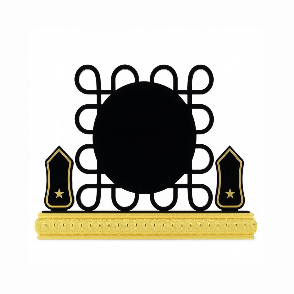 درع تكريم بتصميم نجوم عسكري