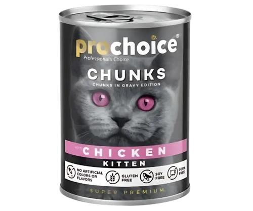 prochoice for kitten with chicken in gravy 400g