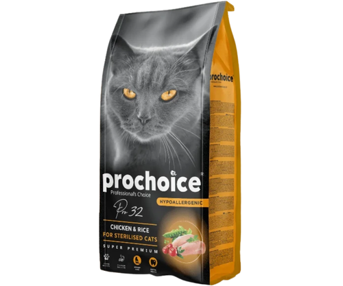 Prochoice  Sterilized Adult Cat Food with Chicken and Rice 2kg