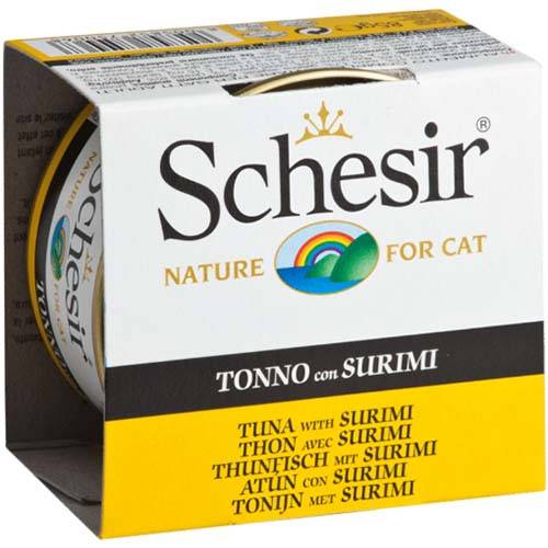 Schesir Tuna with Surimi Jelly Canned Wet Cat Food 85 g