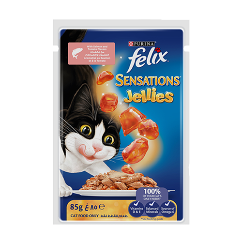PURINA FELIX WET FOOD SALMON WITH TOMATO 85G