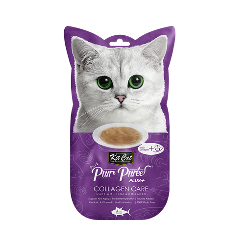 Kit Cat Purr Puree Plus+ Tuna & Collagen Care Collagen Care